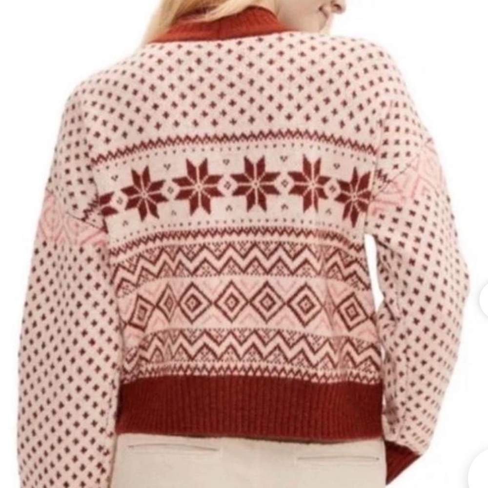 Patterned Knit Sweater